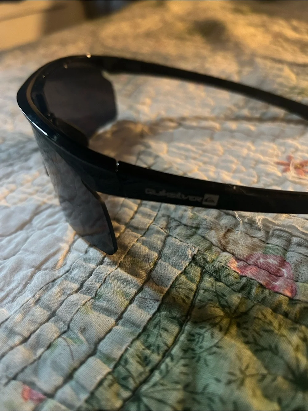 Quicksilver Black Sport Shield Sunglasses - Lightweight Performance Eyewear